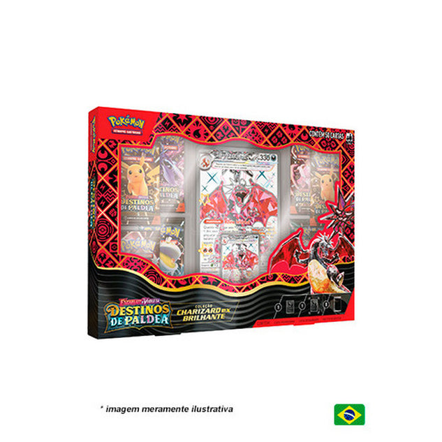 Box Coleção - Destinos de Paldea - Charizard ex Brilhante