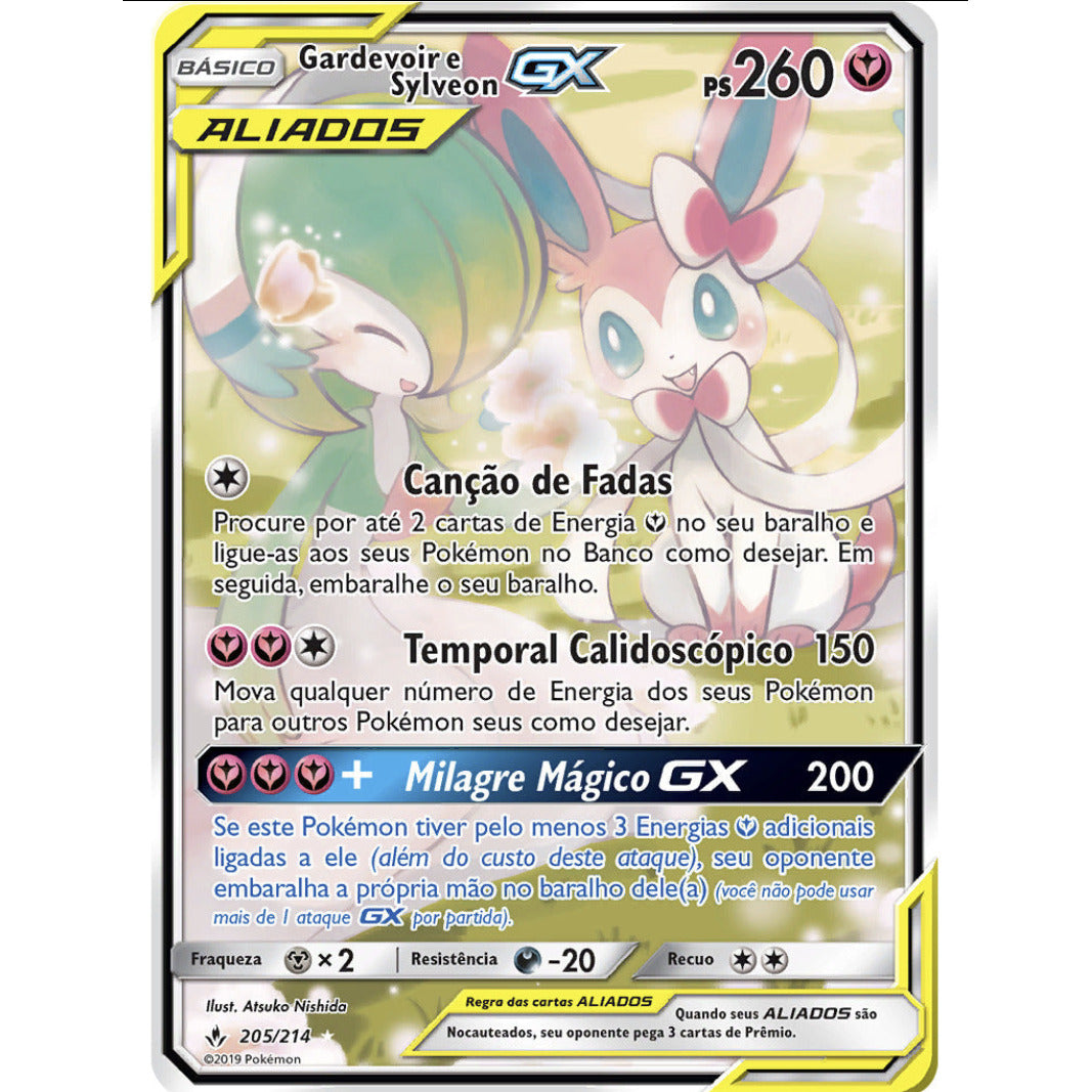 Gardevoir e Sylveon-GX (205/214) [SP]