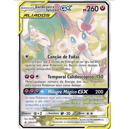 Gardevoir e Sylveon-GX (205/214) [SP]