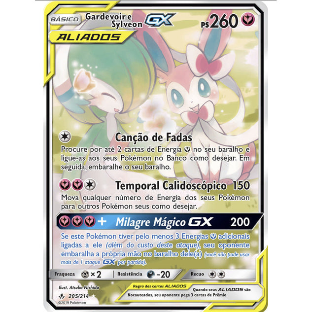 Gardevoir e Sylveon-GX (205/214) [SP]