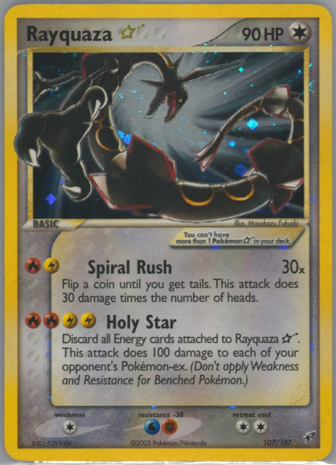 Rayquaza Gold Star (107/107) [HP]