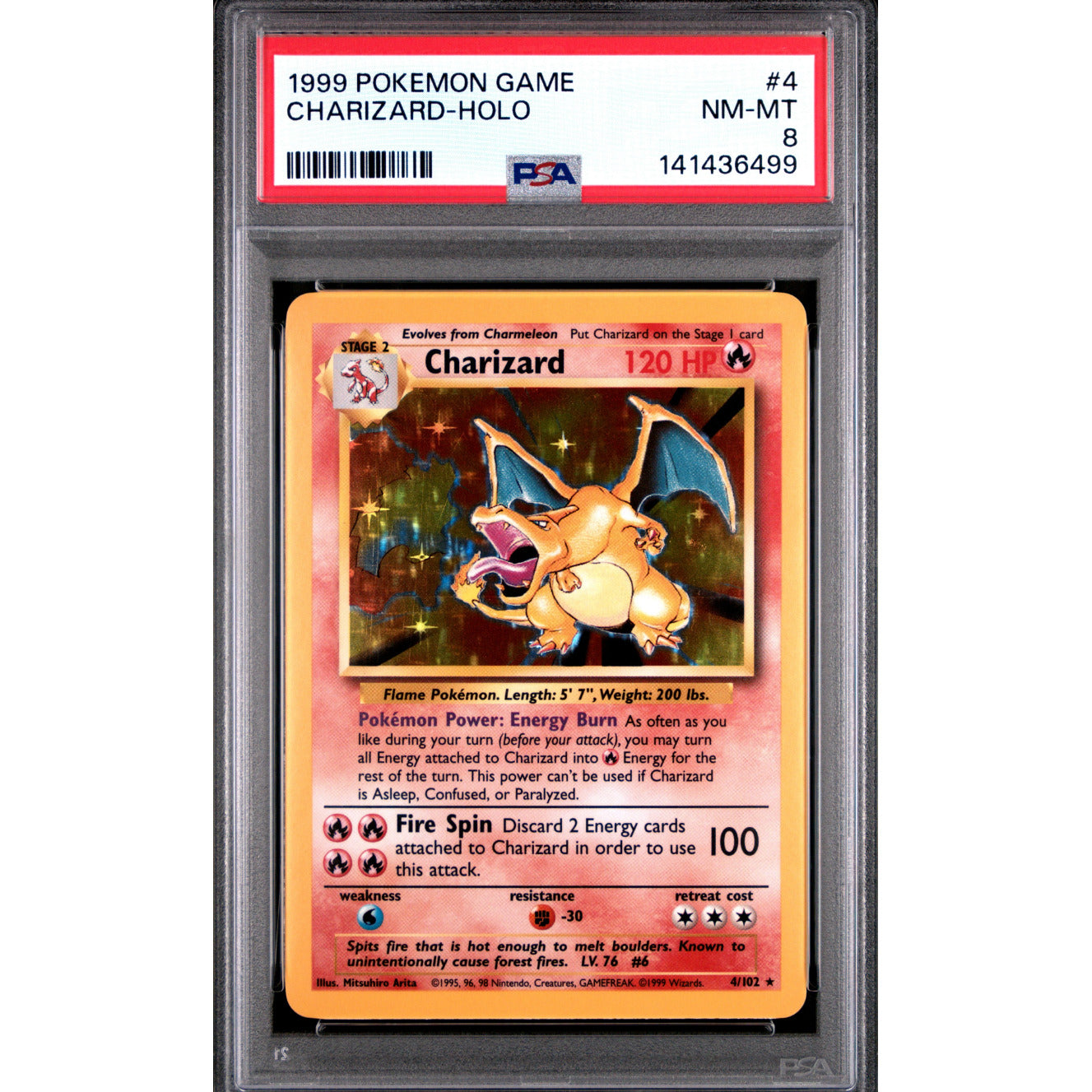 Charizard (4/102) [NM] [PSA-8]