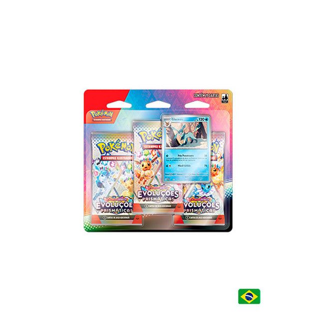 Blister Triplo Escarlate e Violeta 8.5 - Evoluções Prismáticas - Glaceon